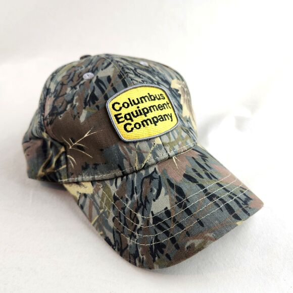 Komatsu Mens Hat Camo Columbus Equipment Company Snapback Adjustable Outdoor